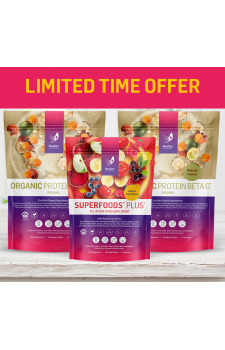 2 x Organic Protein Beta G and 1 x Superfoods Plus